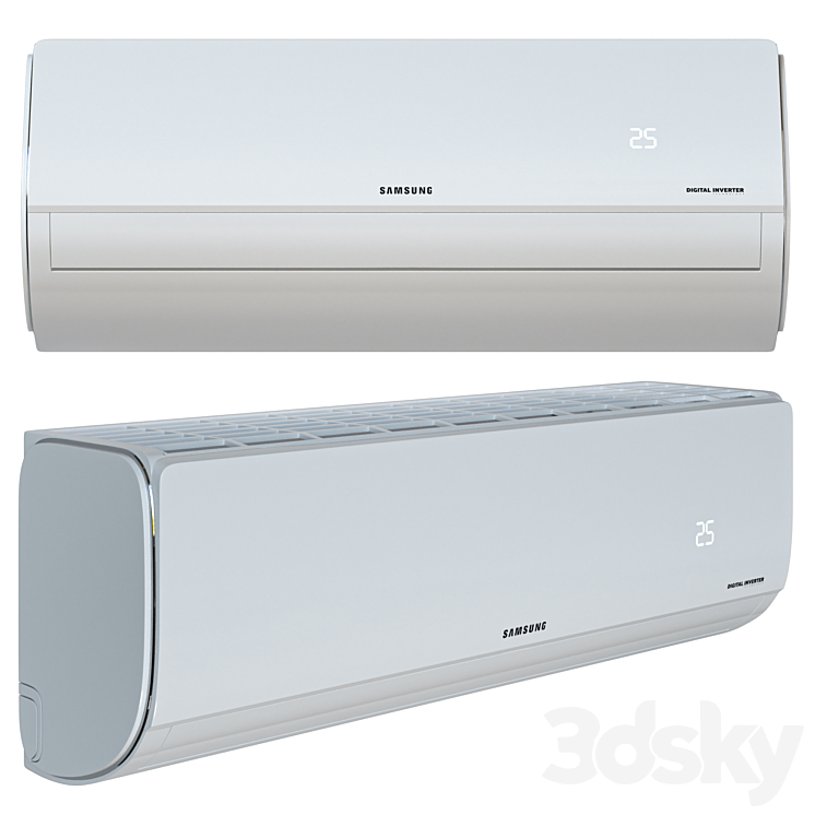 Air conditioner Samsung AR09TXHQASINUA 3DS Max - thumbnail 2
