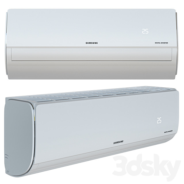 Air conditioner Samsung AR09TXHQASINUA 3DSMax File - thumbnail 2