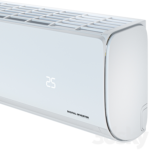 Air conditioner Samsung AR09TXHQASINUA 3DSMax File - thumbnail 3