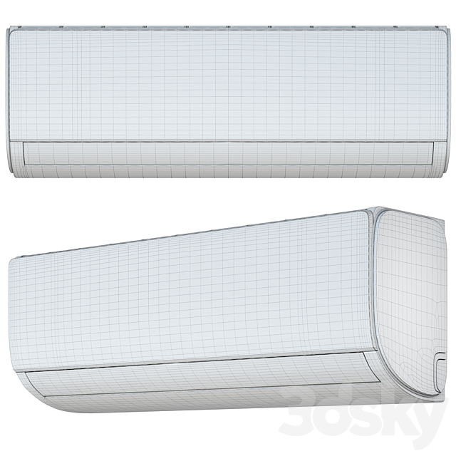 Air conditioner Samsung AR09TXHQASINUA 3DSMax File - thumbnail 4