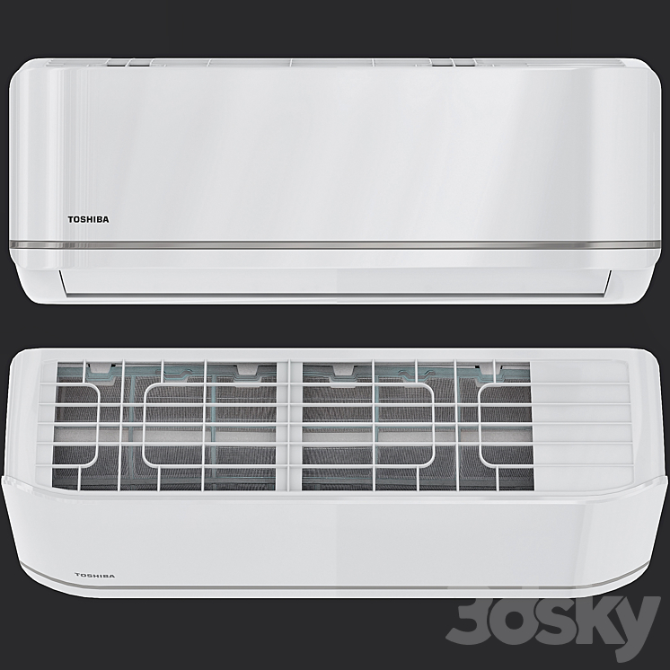 Air conditioner TOSHIBA 3DS Max - thumbnail 2