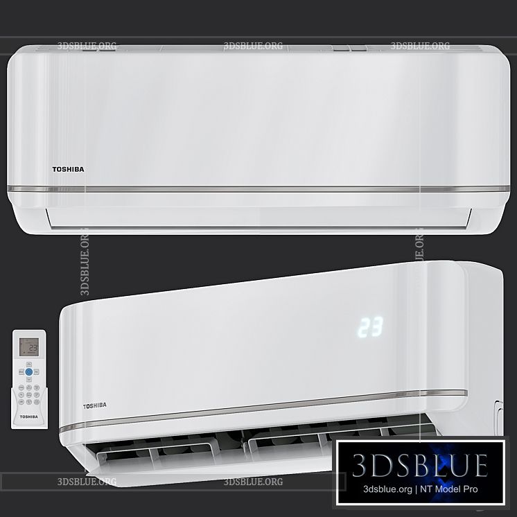 Air conditioner TOSHIBA 3DS Max - thumbnail 3