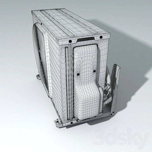 air conditioner toshiba 3DSMax File - thumbnail 3