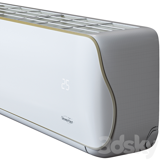 Air conditioner Welkin Novus Full DC Inverter. 3DS Max Model - thumbnail 3