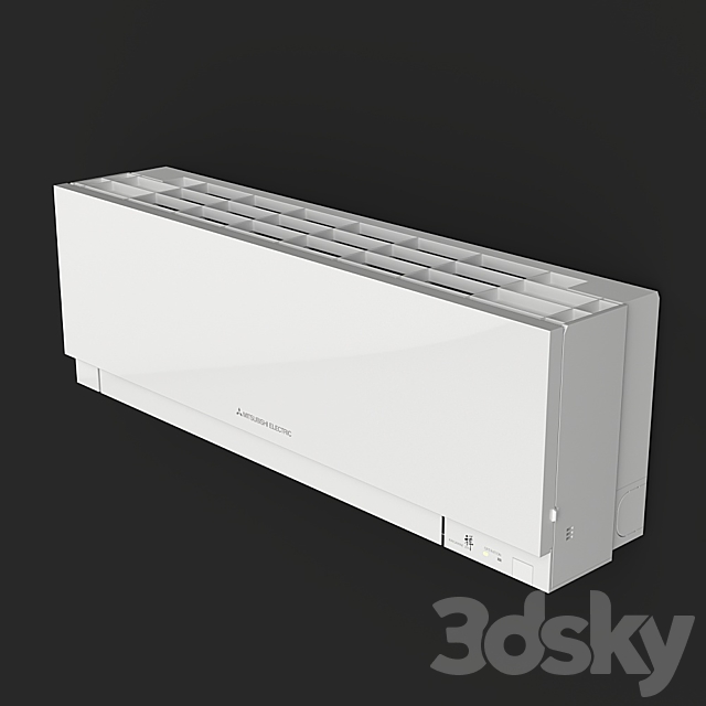 Air conditioning Mitsubishi 3DS Max Model - thumbnail 2