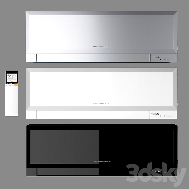 air conditioning Mitsubishi_Electric_MSZ 3DS Max - thumbnail 1