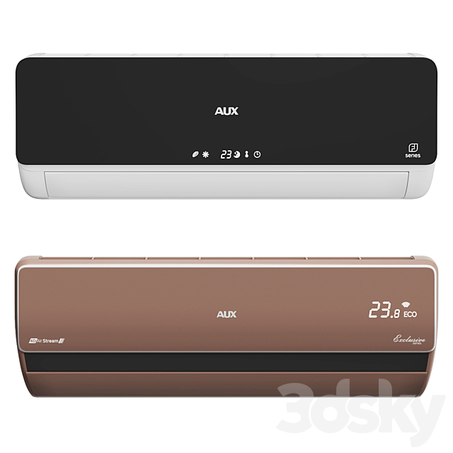 AUX air conditioners 3ds Max - thumbnail 2