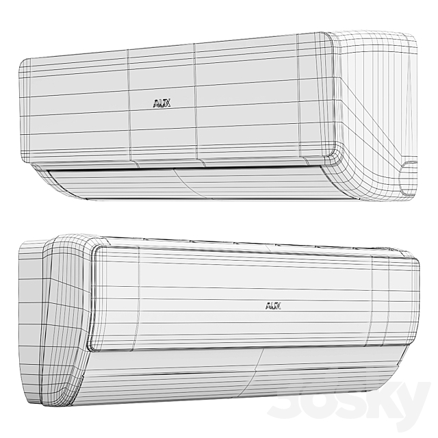 AUX air conditioners 3ds Max - thumbnail 3