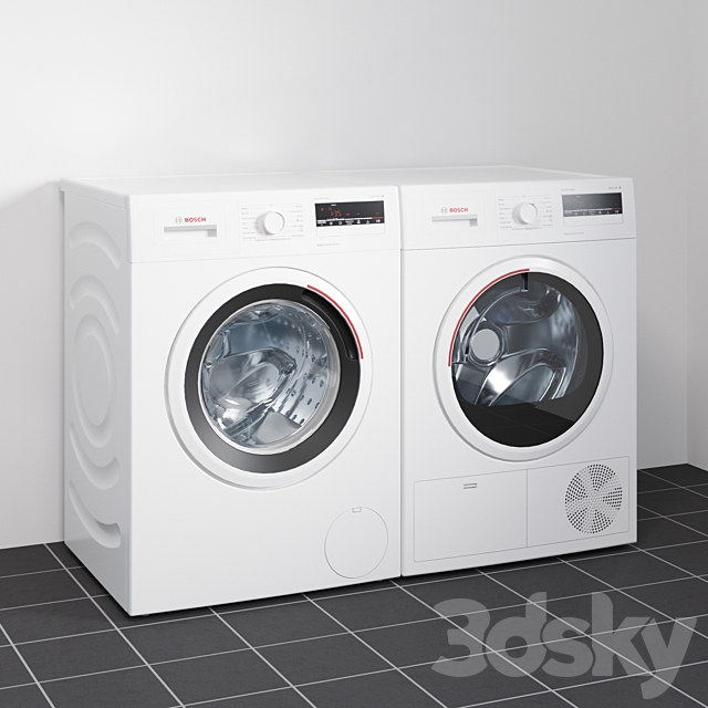 Bosch washing machines 3DSMax File - thumbnail 1