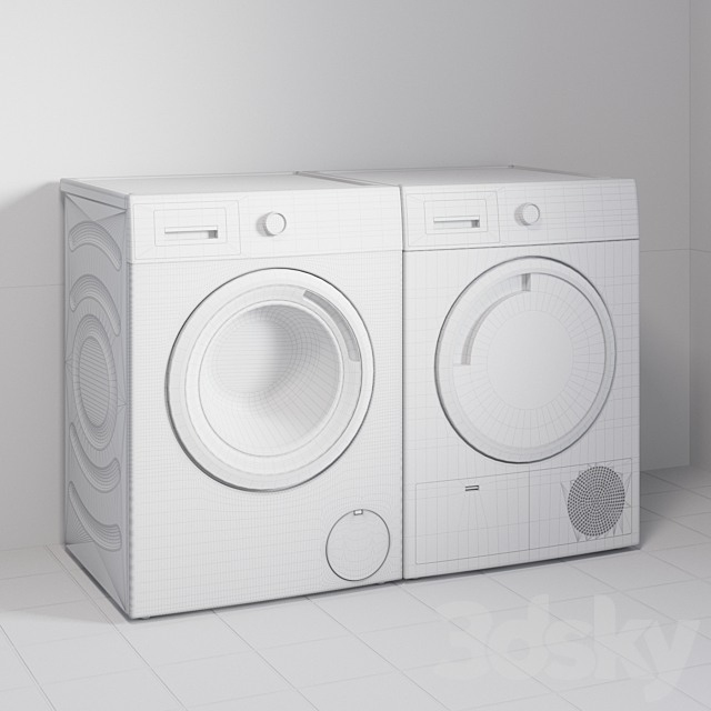 Bosch washing machines 3DSMax File - thumbnail 2