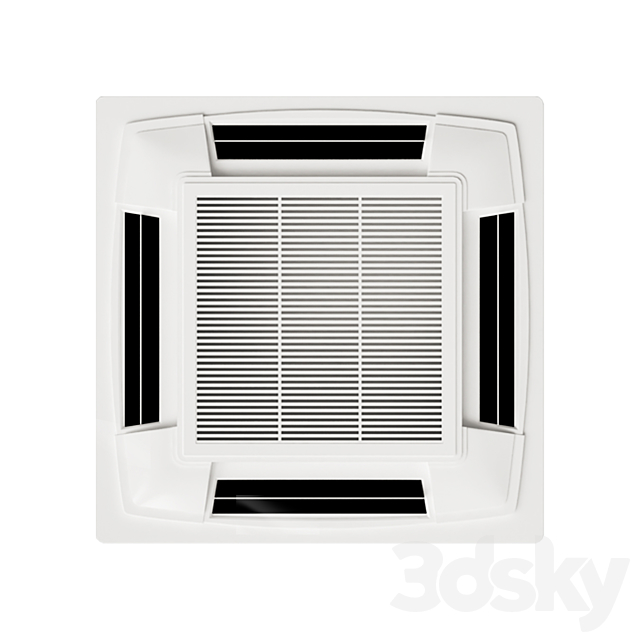 Cassette air conditioner 3DSMax File - thumbnail 4