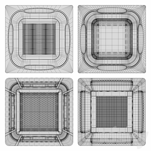 Cassette conditioners 3DS Max Model - thumbnail 3