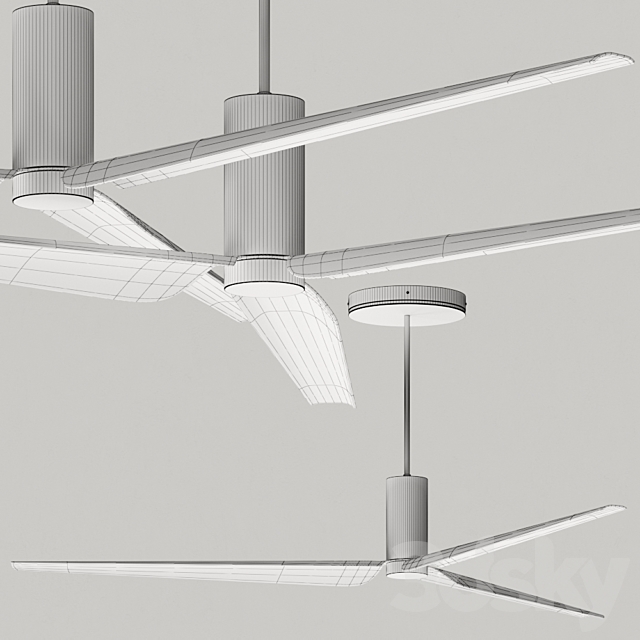 Ceadesign Ariachiara Ceiling Ventilator 3DS Max Model - thumbnail 3