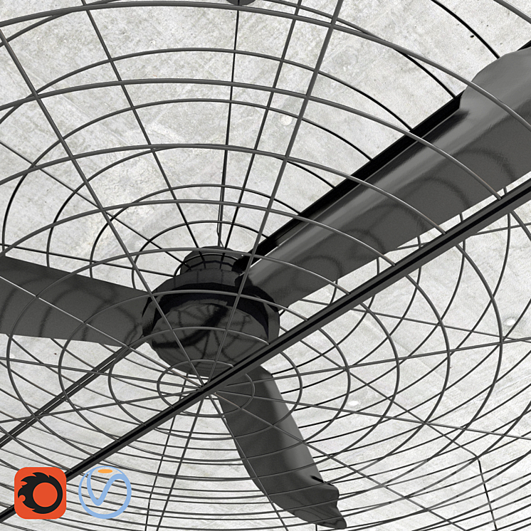 Ceiling Fan 3DS Max - thumbnail 2