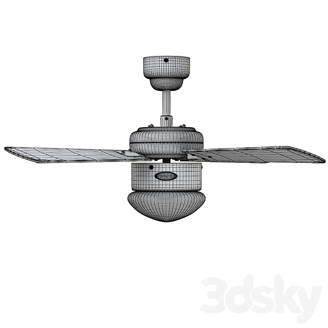 Ceiling Fan Westinghouse Colosseum 3DSMax File - thumbnail 3