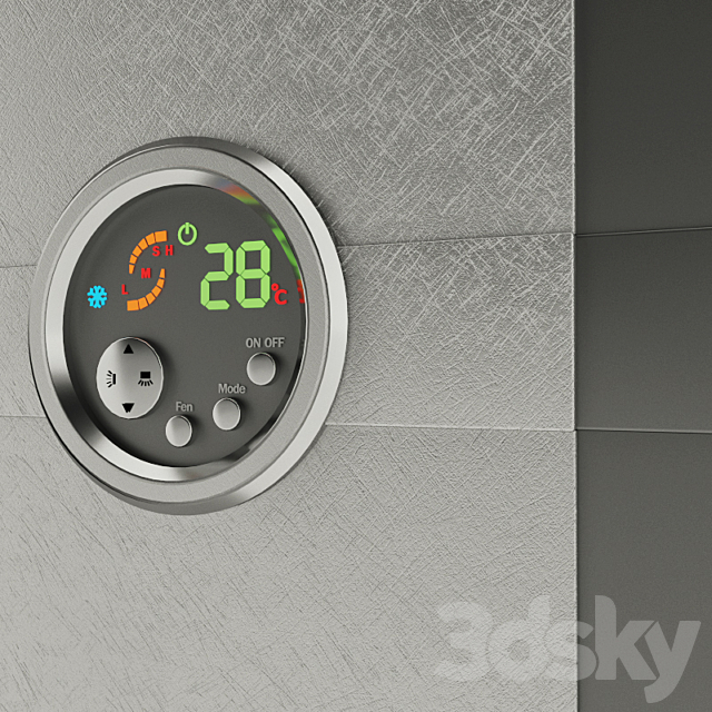 Column conditioning GREE Cooling Bay 3ds Max - thumbnail 2