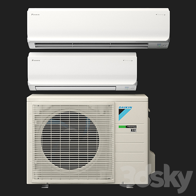 daikin FTHM R32 inverter 3DSMax File - thumbnail 1