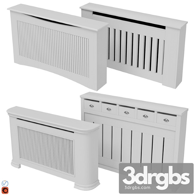 Decorative radiator screen set 010 - thumbnail 1