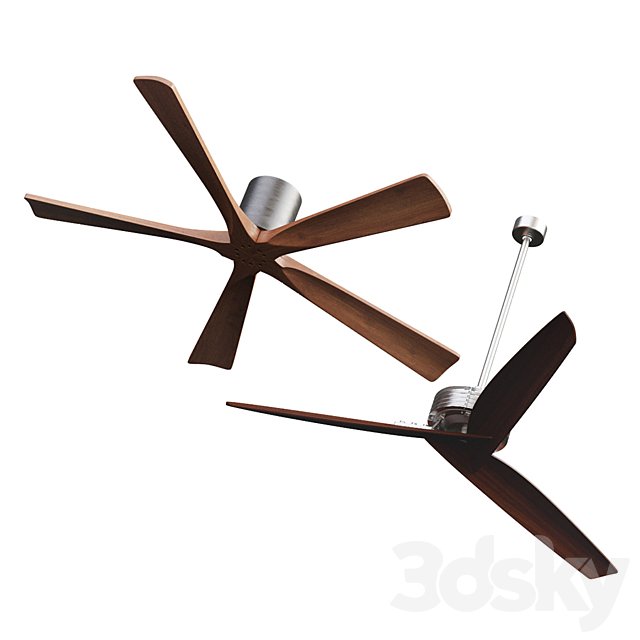 Designer fans x2 3ds Max - thumbnail 1