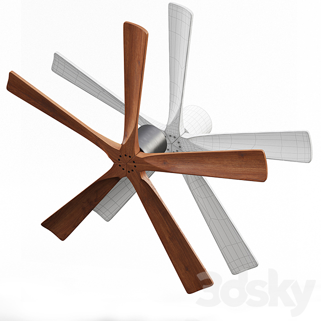 Designer fans x2 3ds Max - thumbnail 3