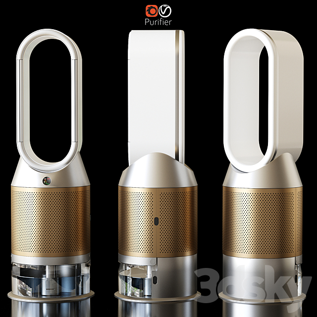 Dyson Pure Humidify 3DS Max Model - thumbnail 2