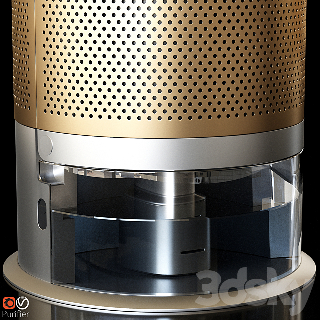 Dyson Pure Humidify 3DS Max Model - thumbnail 4