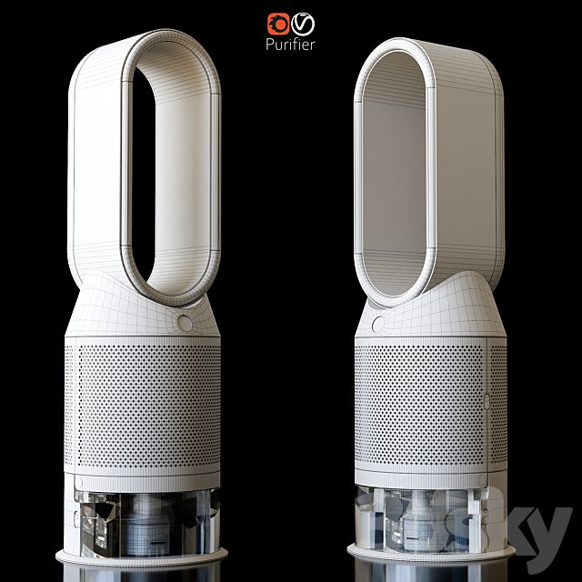 Dyson Pure Humidify 3DS Max Model - thumbnail 6