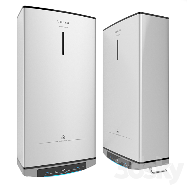 Electric water heater set ARISTON VELIS LUX INOX PW ABSE WIFI 3ds Max - thumbnail 3