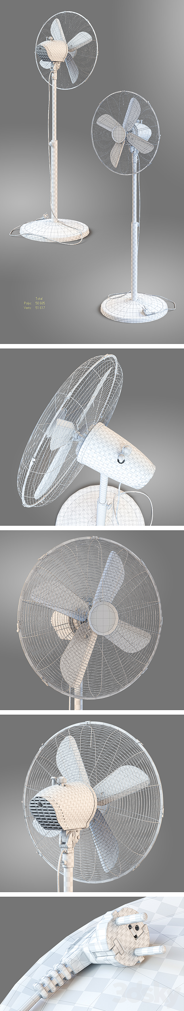 Fan Vitek Airo2 VT-1921CH. 3DS Max Model - thumbnail 3