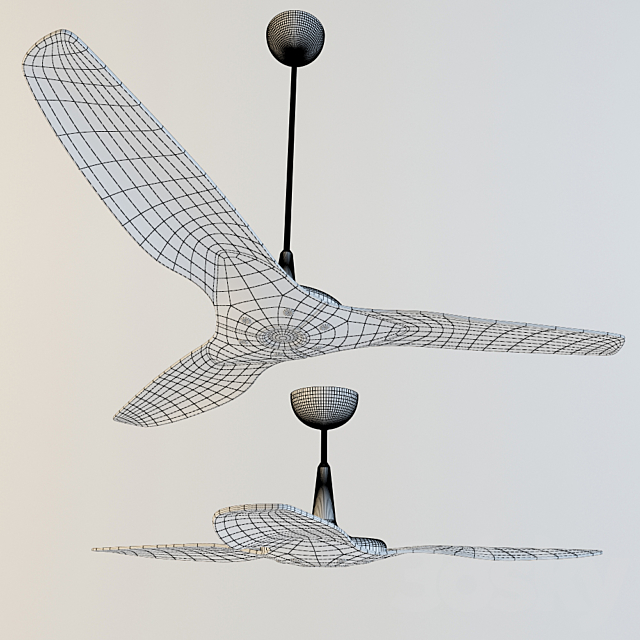 Haiku Bamboo Ceiling Fan 3DSMax File - thumbnail 2