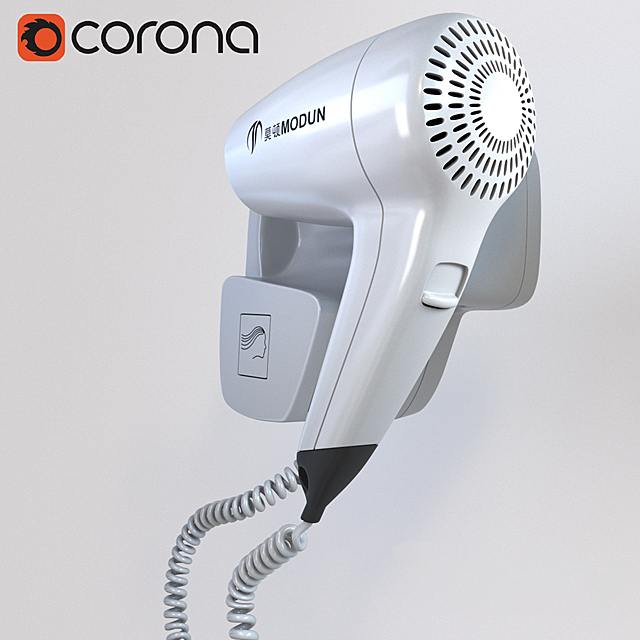 Hairdryer MODUN 3DS Max Model - thumbnail 2