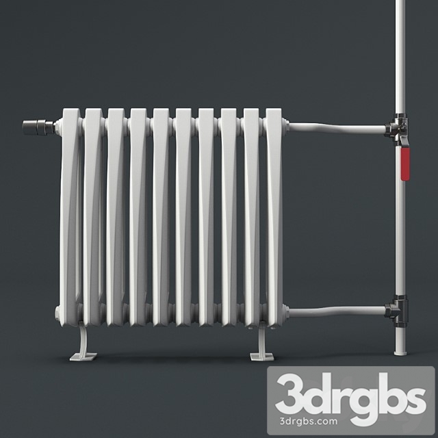 Heating Radiator Viadrus Style 3dsmax Download - thumbnail 1