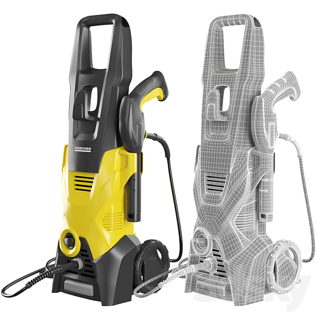 High Pressure Washer KARCHER K3 3DSMax File - thumbnail 3