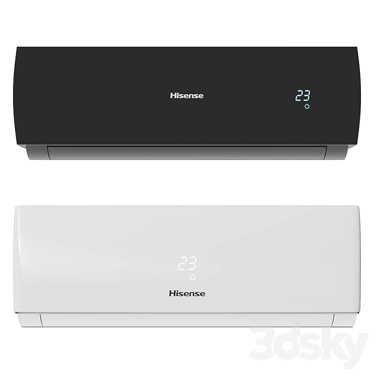 HISENSE air conditioners 3DS Max - thumbnail 2