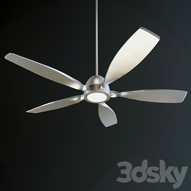 HOLT ceiling fan from Quorum USA. 3DS Max Model - thumbnail 3