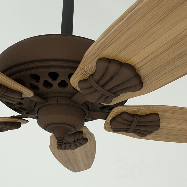 Hunter Fellini 60 “Ceiling fan 3DS Max Model - thumbnail 2