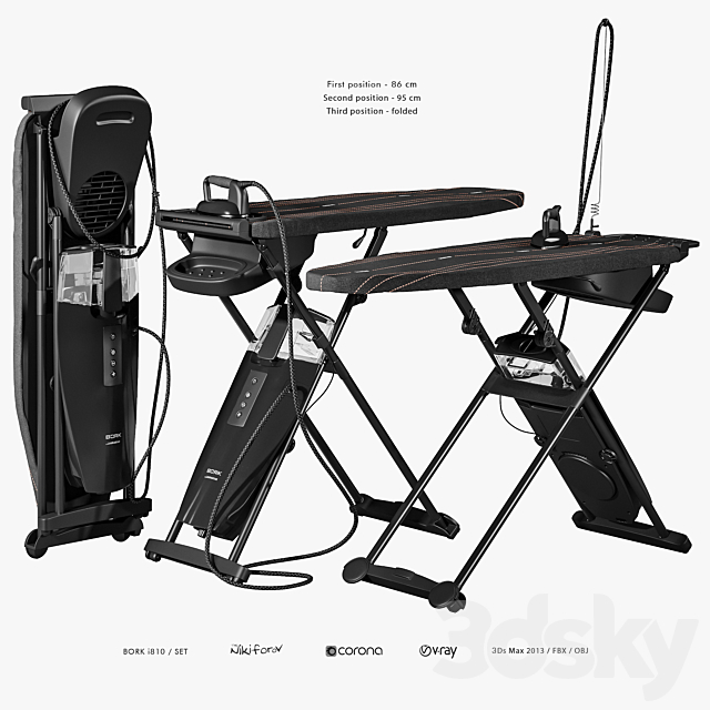 Ironing system Bork i810 _ Set 3DSMax File - thumbnail 1