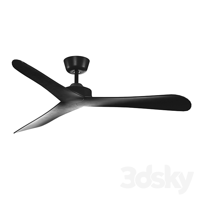 Juno DC Ceiling Fan 3DS Max Model - thumbnail 3