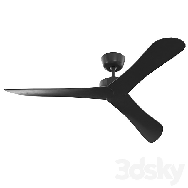 Juno DC Ceiling Fan 3DS Max Model - thumbnail 4