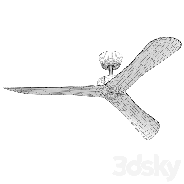 Juno DC Ceiling Fan 3DS Max Model - thumbnail 5