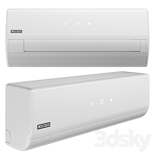 LEBERG air conditioner 3DS Max Model - thumbnail 2