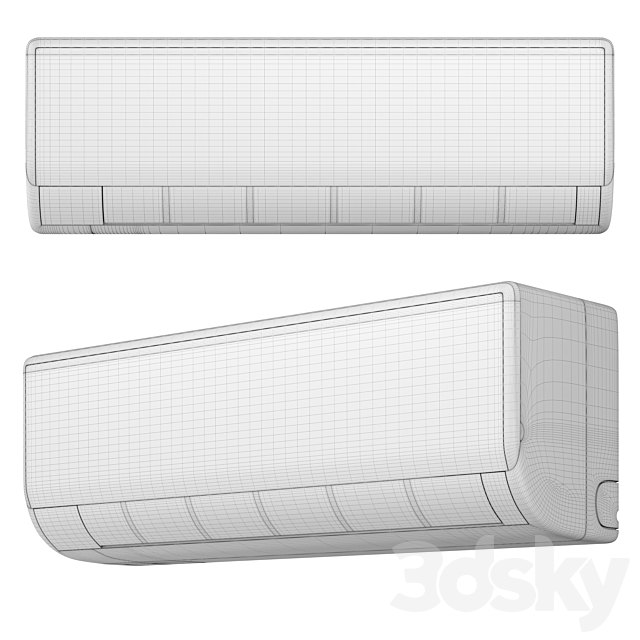 LEBERG air conditioner 3DS Max Model - thumbnail 4