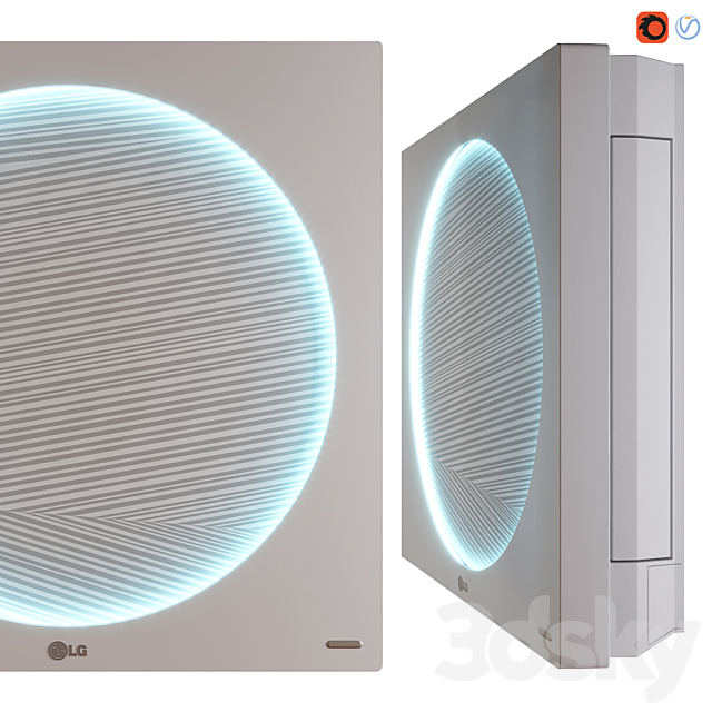 LG Artcool Stylist Inverter V 3ds Max - thumbnail 2