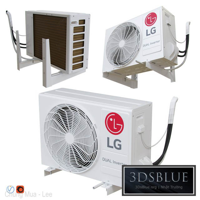 LG – P12SP (external air conditioning unit) 3DS Max - thumbnail 3