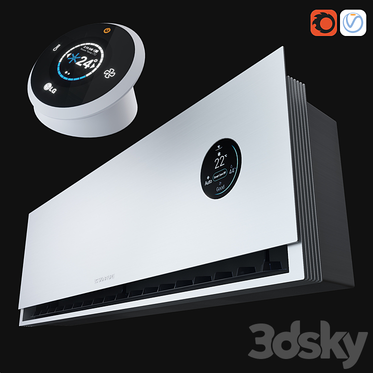 LG SIGNATURE air conditioning 3DS Max - thumbnail 2