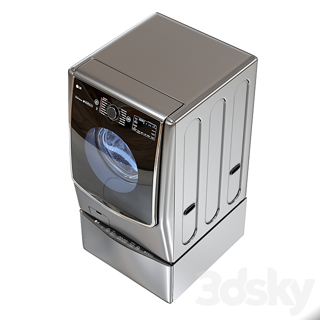 LG TWINWash_WM9000HVA_WD200CV 3DSMax File - thumbnail 4