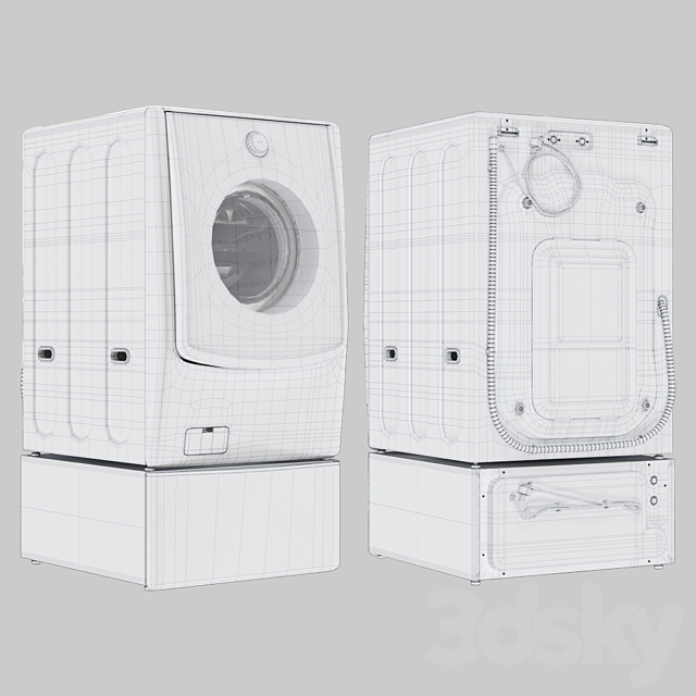 LG TWINWash_WM9000HVA_WD200CV 3DSMax File - thumbnail 5