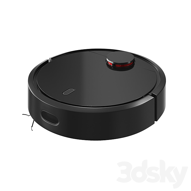 Mi Robot Vacuum Black 3DS Max Model - thumbnail 2