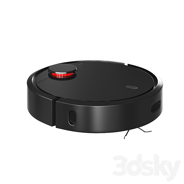 Mi Robot Vacuum Black 3DS Max Model - thumbnail 5