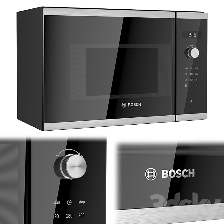 Microwave oven Bosch BFL524MS0 3DS Max - thumbnail 1